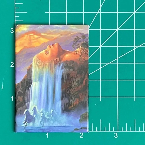 DAY DREAM Jim Warren VTG Combo Pack Greeting Card & Magnet Waterfall Horses NOS - Picture 9 of 11